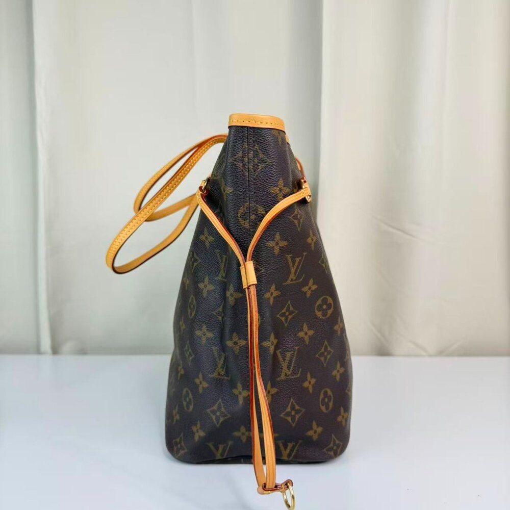 Louis Vuitton Monogram Canvas Neverfull MM Shoulder Bag Tote - Picture 3 of 6